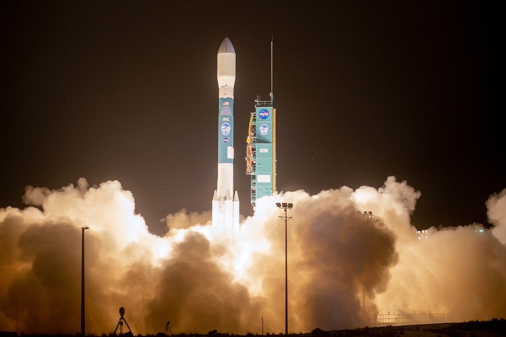 A ULA Delta II rocket carrying NASA’s Ice, Cloud and land Elevation Satellite-2 (ICESat-2) mission lifts off from Space Launch Complex-2 at Vandenberg Air Force Base, CA., on Sept. 15, 2018. Photo by United Launch Alliance