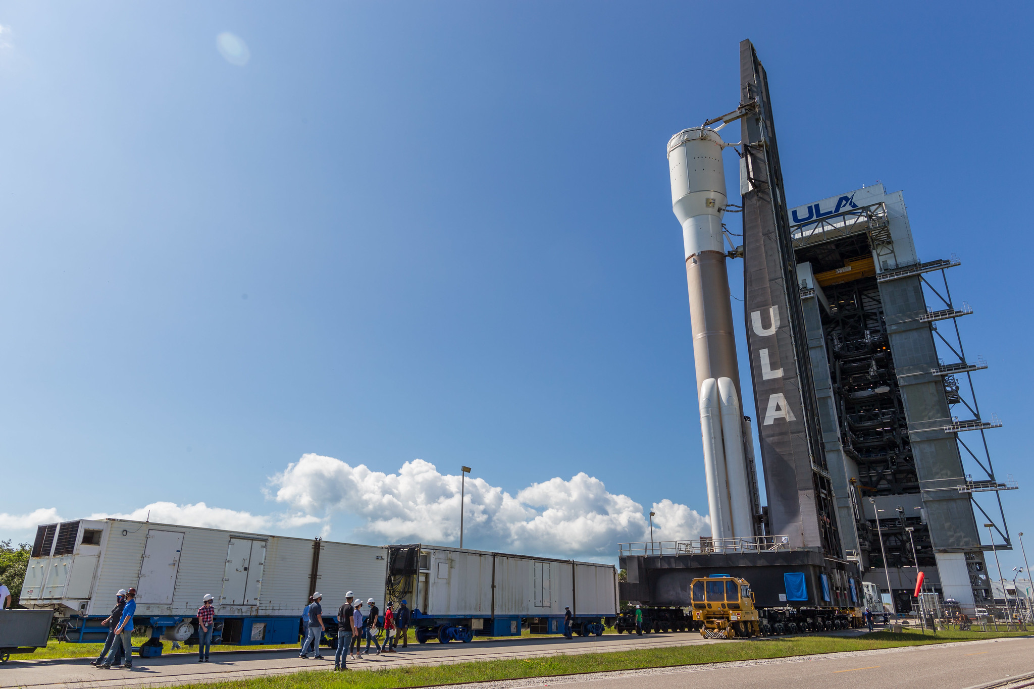 The Atlas V rolls out for the WDR. Photo by United Launch Alliance