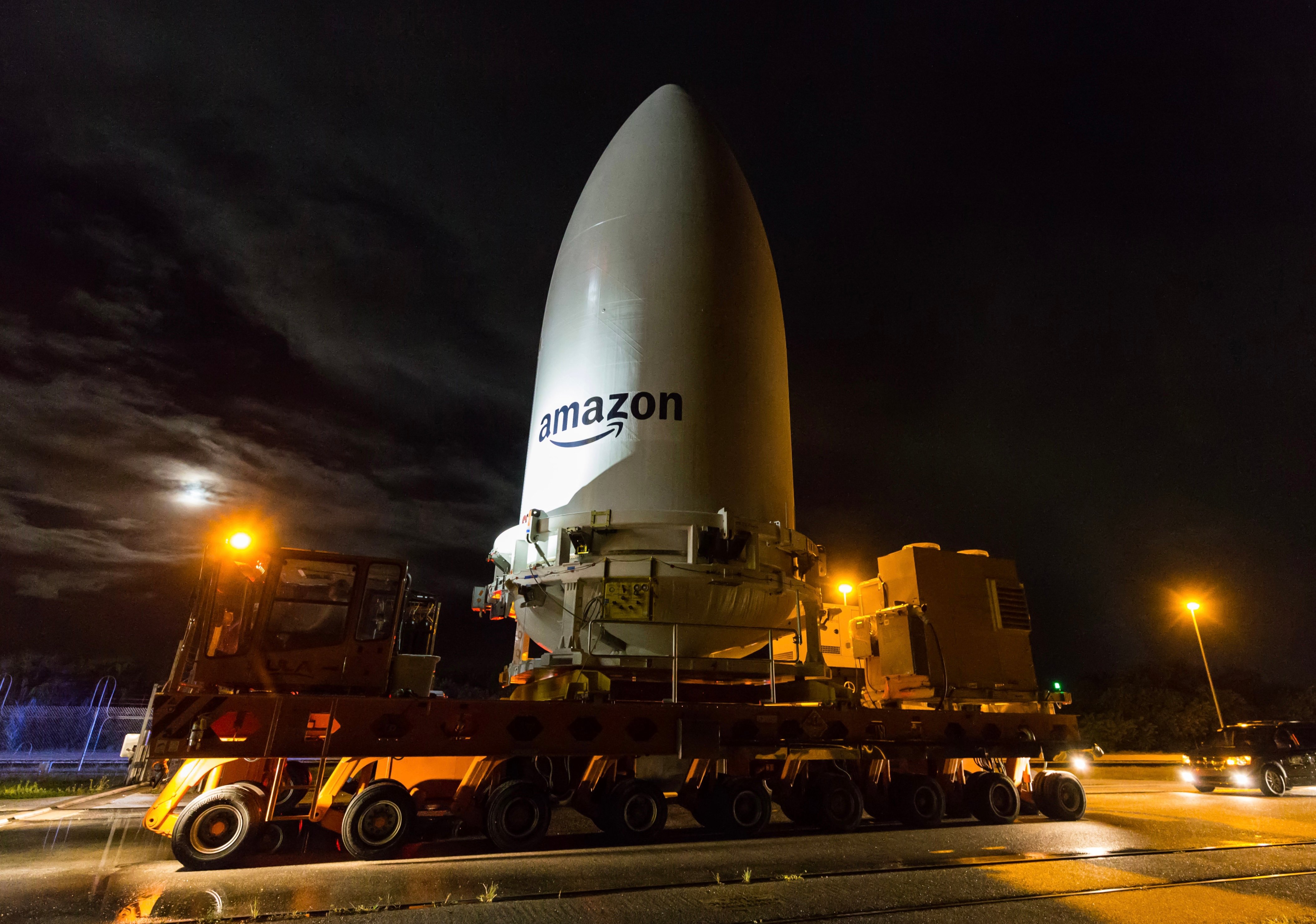 The Protoflight mission payload arrives at the VIF. Photo by United Launch Alliance