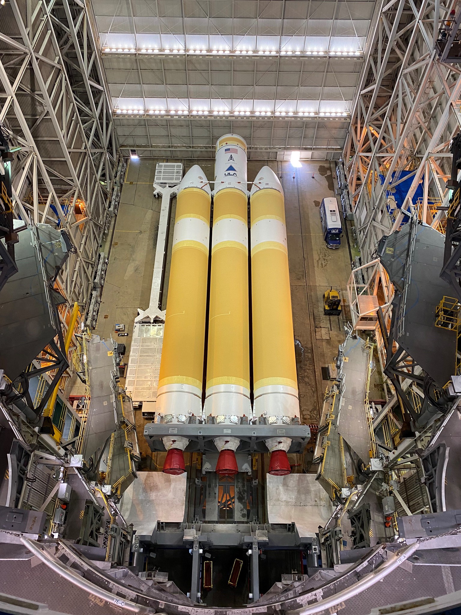 A Delta IV Heavy rocket will launch NROL-91 from Space Launch Complex-6 at Vandenberg Space Force Base, California. Photo by United Launch Alliance