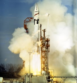 The first successful Centaur launch occurred atop an Atlas booster on Nov. 27, 1963. Photo by NASA