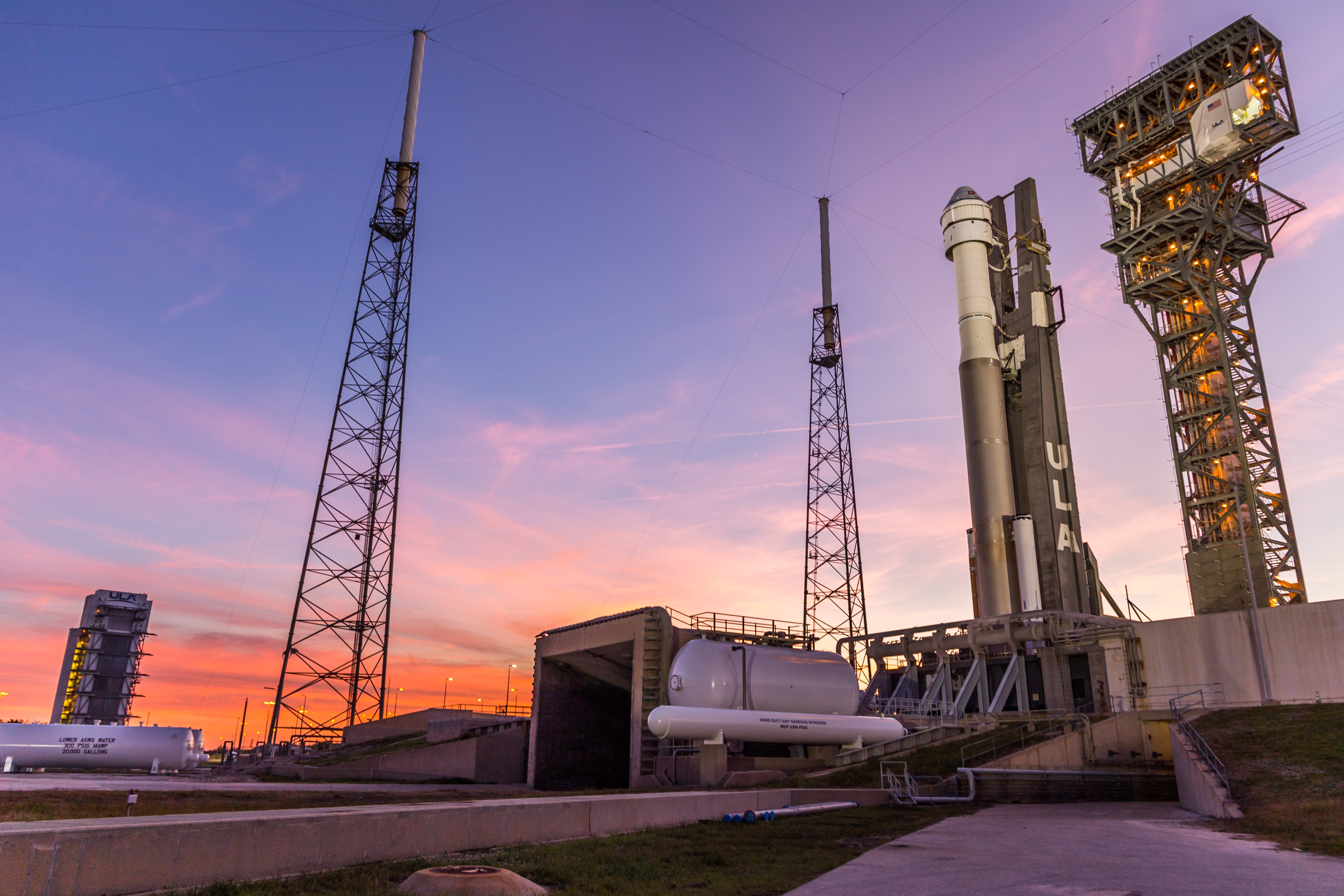 Atlas V Starliner on the pad for IDOLT. Photo by United Launch Alliance